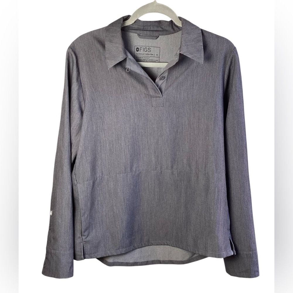 Figs Technical Collection Long Sleeve Scrub Top Size M